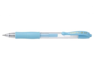 Pilot G-207 Retractable Gel Rollerball Pen 0.7mm Tip 0.39mm Line Pastel Blue (Pack 12) - 47101203