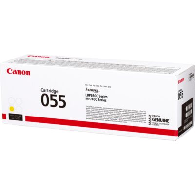 Canon 055Y Yellow Standard Capacity Toner Cartridge 2.1k pages - 3013C002