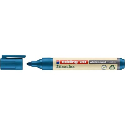 edding 28 EcoLine Whiteboard Marker Bullet Tip 1.5-3mm Line Blue (Pack 10) - 4-28003