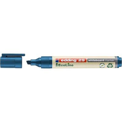 edding 29 EcoLine Whiteboard Marker Chisel Tip 1-5mm Line Blue (Pack 10) – 4-29003
