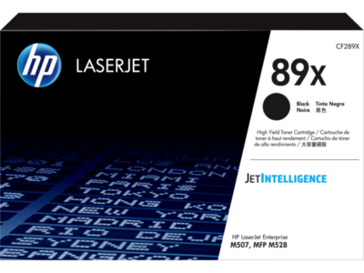 HP 89X Black High Yield Toner 10K pages for HP LaserJet Enterprise M507 series and HP LaserJet Enterprise MFP M528 series - CF289X