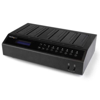 StarTech.com USB 3.0 / eSATA 6-Bay Hard Drive Duplicator Dock - 1:5 HDD / SSD Cloner and Eraser