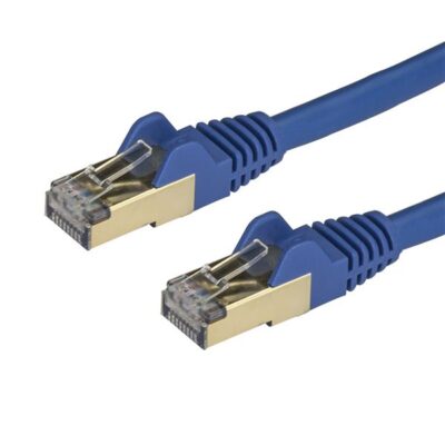 StarTech.com 1m Blue Cat6a Ethernet STP Cable