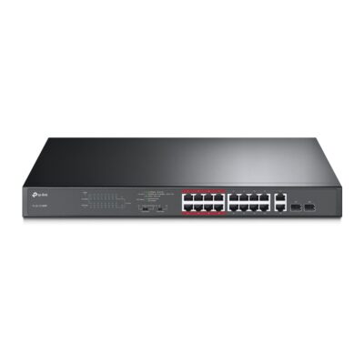 TP-Link 16 Port Ethernet and 2 Port PoE Network Switch