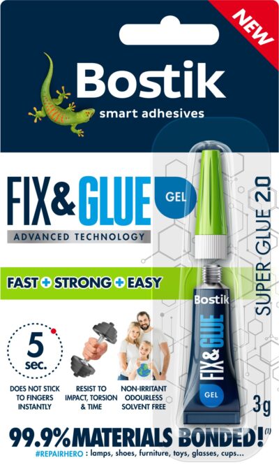 Bostik Fix and Glue Gel 3g (Pack 6) – 30614763