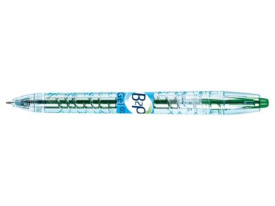 Pilot Begreen B2P Retractable Gel Rollerball Pen Recycled 0.7mm Tip 0.39mm Line Green (Pack 10) - 4902505377471