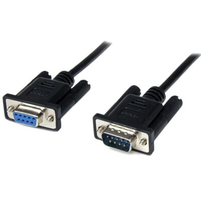StarTech.com 1m DB9 RS232 Serial Null Modem Cable FM