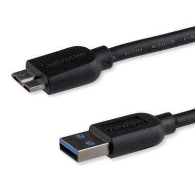 StarTech.com 0.5m Slim USB 3.0 A to Micro B Cable MM
