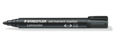 Staedtler Lumocolor Permanent Marker Bullet Tip 2mm Line Black (Pack 10) – 352-9