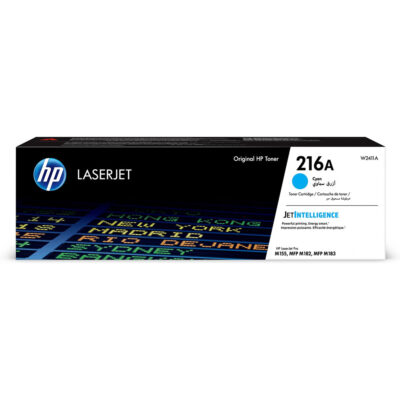 HP 216A Cyan Standard Capacity Toner Cartridge 850 pages for HP Color LaserJet Pro MFP M182/M183 series - W2411A