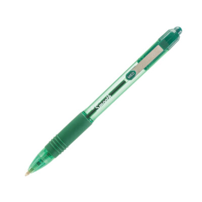 Zebra Z-Grip Smooth Rectractable Ballpoint Pen 1.0mm Tip Green (Pack 12) – 22564