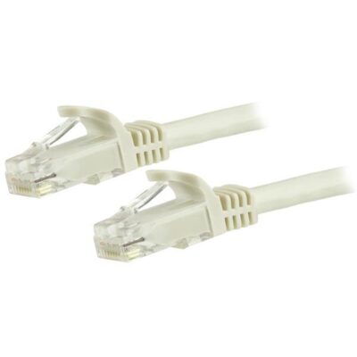 StarTech.com 15m White Gbit Snagless UTP Cat6 Cable