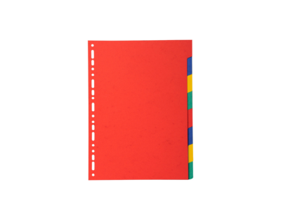 Exacompta Forever Recycled Divider 8 Part A4 220gsm Card Vivid Assorted Colours – 2008E