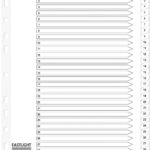 Printed File Dividers
