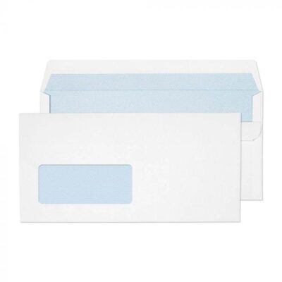 ValueX Wallet Envelope DL Self Seal Window 90gsm White (Pack 500) – 14884/500