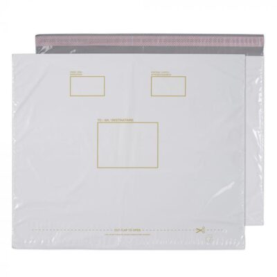 Blake Purely Packaging Polypost Polythene Pocket Envelope Peel and Seal 590x430mm White (Pack 100) – PE96/W/100