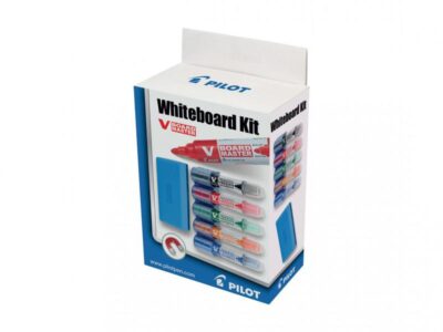 Pilot V-Board Master Whiteboard Marker and Eraser Kit Bullet Tip 2.3mm Line Assorted Colours (Pack 5) – 3131910666301