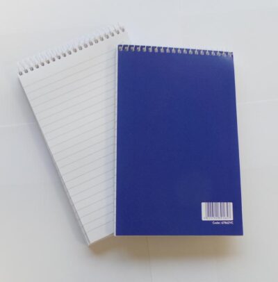 ValueX 127x200mm Wirebound Card Cover Reporters Shorthand Notebook 70gsm Ruled 160 Pages Blue