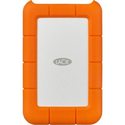 LaCie Rugged 1TB NVMe USB C Orange External Solid State Drive