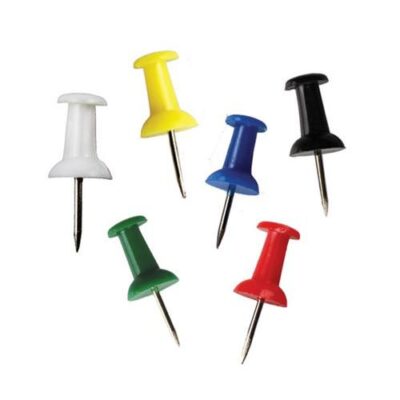 ValueX Push Pin Assorted Colours (Pack 25) - 20461