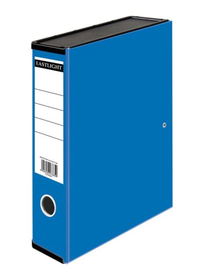 ValueX Box File Paper on Board Foolscap 70mm Capacity 75mm Spine Width Clip Closure Blue (Pack 10) – 31813DENTx10