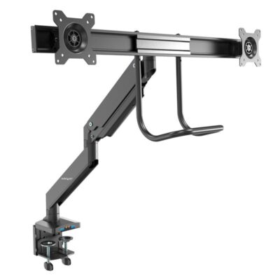 StarTech.com 17 to 32 Inch Display Desk Mount Dual Monitor Arm with USB and Audio