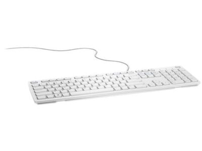 Dell Multimedia Keyboard KB216 UK QWERTY White USB Wired Hot Keys Function