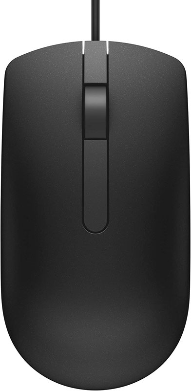 Dell MS116 USB Type-A Optical 1000 DPI Mouse Black