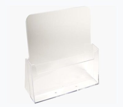 Exacompta Counter Literature Holders A4 1 Pocket Clear Acrylic 74058D