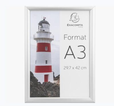Exacompta Wall Snap Frame Poster Holder Aluminium A3 Crystal (Pack 1) –  8394358D