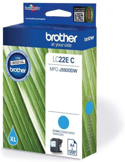 Brother Cyan Standard Capacity Ink Cartridge 1.2K pages for MFC-J 5920 DW - LC22EC