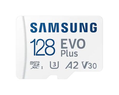 Samsung EVO Plus 128GB V30 A1 UHSI Class 10 MicroSDXC Memory Card and Adapter