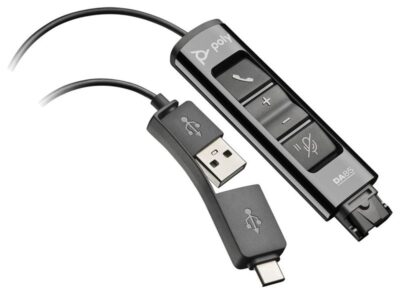 Poly DA85 USB A and USB C to QD Smart Digital Interface Adapter