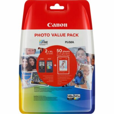 Canon PG540L/CL541XL Black/Colour Photo Value Ink Cartridge L & XL 11ml & 15ml – 5224B007