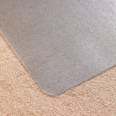 Floortex Floor Protection Mat Cleartex Antimicrobial Phalate Free Vinyl Std Pile Carpets Up To 9mm Pile Height 115x134cm Transparent UFRAB1113426EV