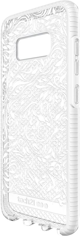 Tech 21 Evo Check Lace Edition Clear White Samsung Galaxy S8 Mobile Phone Case