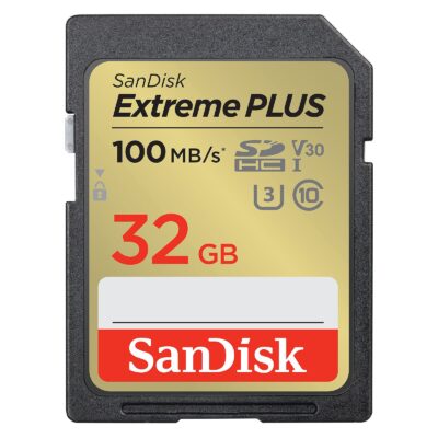 SanDisk 32GB Extreme PLUS Class 10 SDHC Memory Card