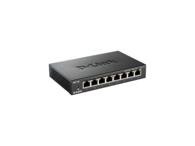 D Link DES 108 8 Port Gigabit Ethernet Unamanaged Metal Housing Desktop Switch