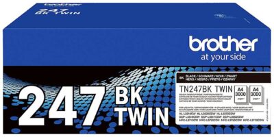 Brother Black Toner Cartridge Twin Pack 2 x 3k pages (Pack 2) - TN247BKTWIN
