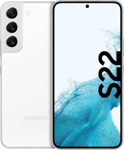Samsung Galaxy S22 6.1 Inch 5G SMS901B Dual SIM Android 12 USB C 8GB 128GB 3700 mAh White Smartphone
