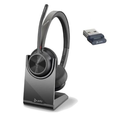 Poly Voyager 4320 UC Bluetooth USB A Headset with Charging Stand
