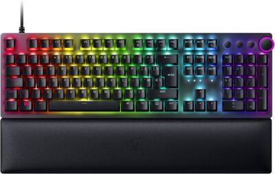 Razer Huntsman V2 Linear Optical Red Switch QWERTY UK Layout USB Wired Gaming Keyboard