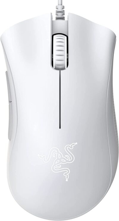 Razer DeathAdder Essential 2021 White Edition USB A Wired Optical 6400 DPI Gaming Mouse
