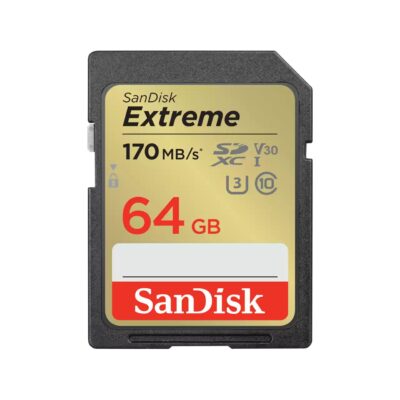 SanDisk Extreme 64GB SDXC UHS-1 Class 10 Memory Card