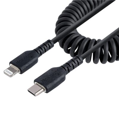 StarTech.com USB C To Lightning Cable 1m 3ft Coiled