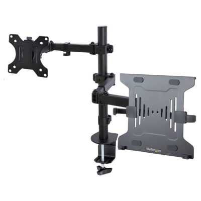 StarTech.com Monitor Arm with VESA Laptop Tray - For a Laptop and a Single Display up to 32 Inches