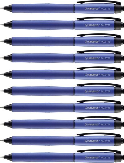 STABILO PALETTE Gel Rollerball 0.4mm Line Blue (Pack 10) 268/41-01