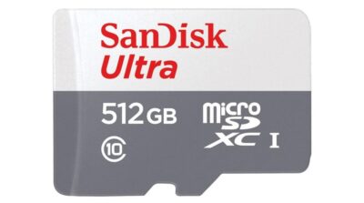 SanDisk Ultra 512GB UHS-I Class 10 MicroSDXC Memory Card and Adapter