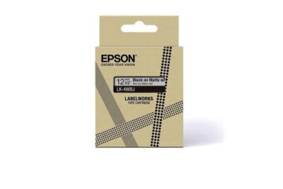 Epson LK-4WBJ Black on Matte White Tape Cartridge 12mm - C53S672062