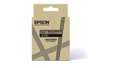 Epson LK-6JBJ Black on Matte Beige Tape Cartridge 24mm - C53S672092